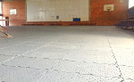 piso plastico en evento colegial