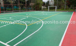 piso plastico en cancha multiple