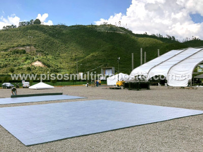 Piso MultiEventos evento al aire libre. Tocancipá - 2018