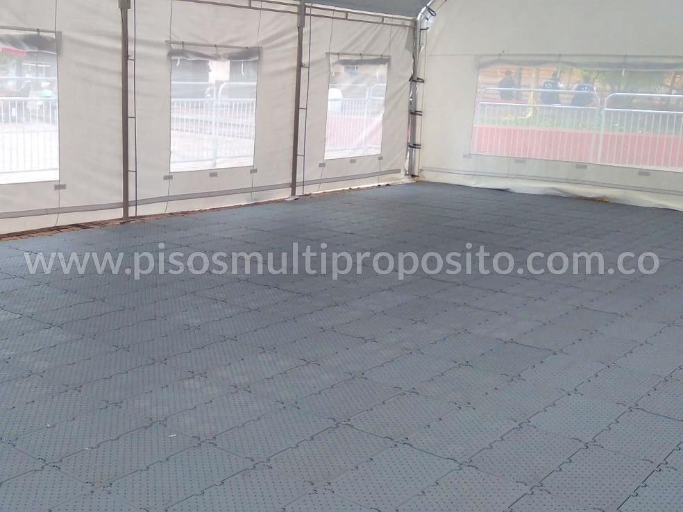 Piso MultiEventos carpas de vacunación. Colombia - 2022